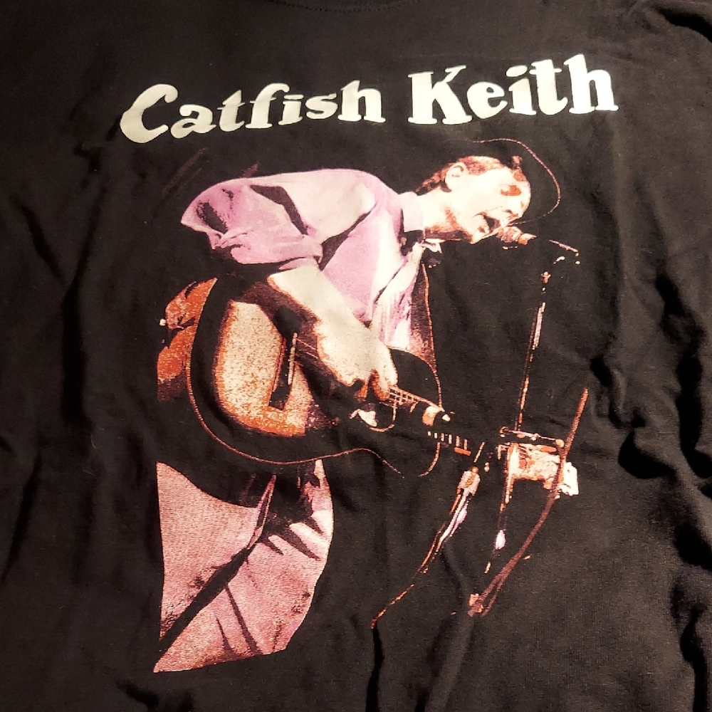 Trending Vintage Band Tees. 70s / 80s Catfish Keith Dbl Sided Tee.